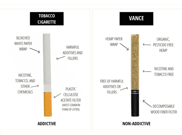 hhc cigarette vs tobacco cigarette