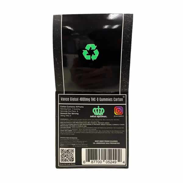 vance thc-o gummies carton of 10 packs back